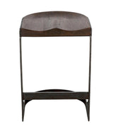 Baxter Wood and Steel Counter Stool Counter Stools LOOMLAN By Noir