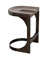 Baxter Wood and Steel Counter Stool Counter Stools LOOMLAN By Noir