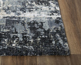 Bays Abstract Gray Large Area Rugs For Living Room Area Rugs LOOMLAN By LOOMLAN