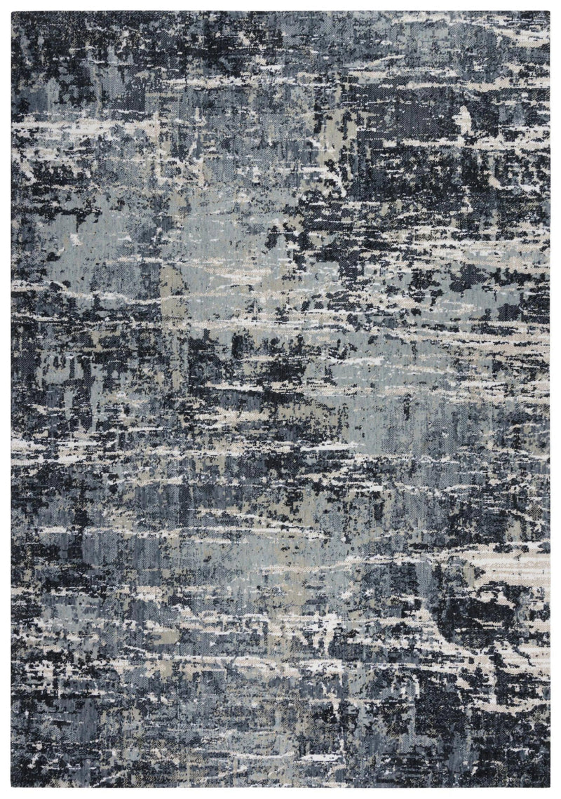 Bays Abstract Gray Large Area Rugs For Living Room Area Rugs LOOMLAN By LOOMLAN