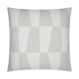 Bayview Ivory Geometric Large Throw Pillow With Insert Throw Pillows LOOMLAN By D.V. Kap