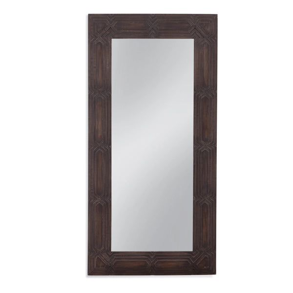 Bazar MDF Black Vertical Floor Mirror Floor Mirrors LOOMLAN By Bassett Mirror