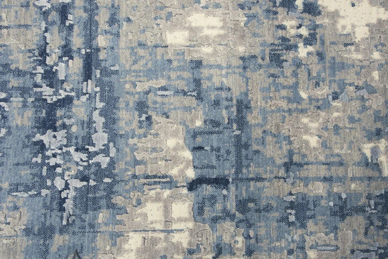 Baze Abstract Blue Large Area Rugs For Living Room Area Rugs LOOMLAN By LOOMLAN