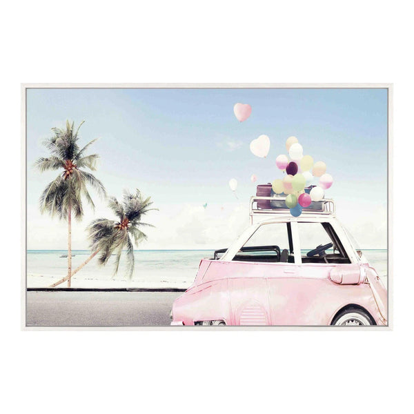 Beach Party Multicolor Canvas Art Artwork LOOMLAN By Moe's Home