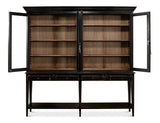 Beacon Hill Display Case Ebony Slim Cabinet With Glass Doors Buffets & Curios LOOMLAN By Sarreid