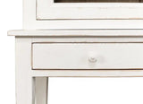 Beacon Hill Display Case White Slim Cabinet With Glass Doors Buffets & Curios LOOMLAN By Sarreid