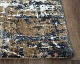 Beal Abstract Brown Large Area Rugs For Living Room Area Rugs LOOMLAN By LOOMLAN