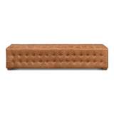 Beam Bench Tufted Leather Bedroom Benches LOOMLAN By Sarreid