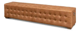 Beam Bench Tufted Leather Bedroom Benches LOOMLAN By Sarreid