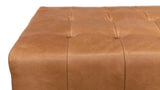 Beam Bench Tufted Leather Bedroom Benches LOOMLAN By Sarreid