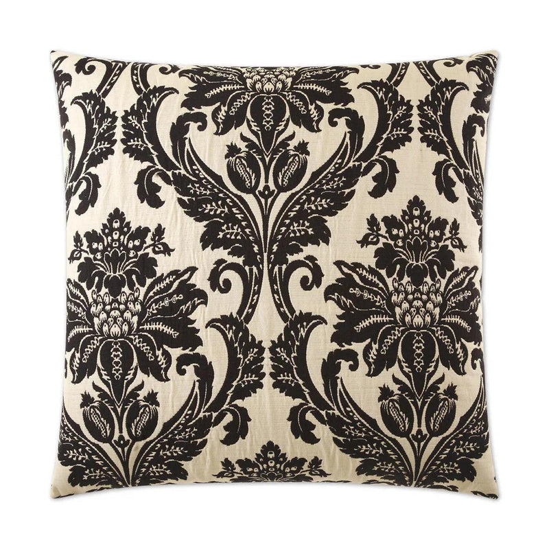 Beatrice Black Throw Pillow With Insert Throw Pillows LOOMLAN By D.V. Kap