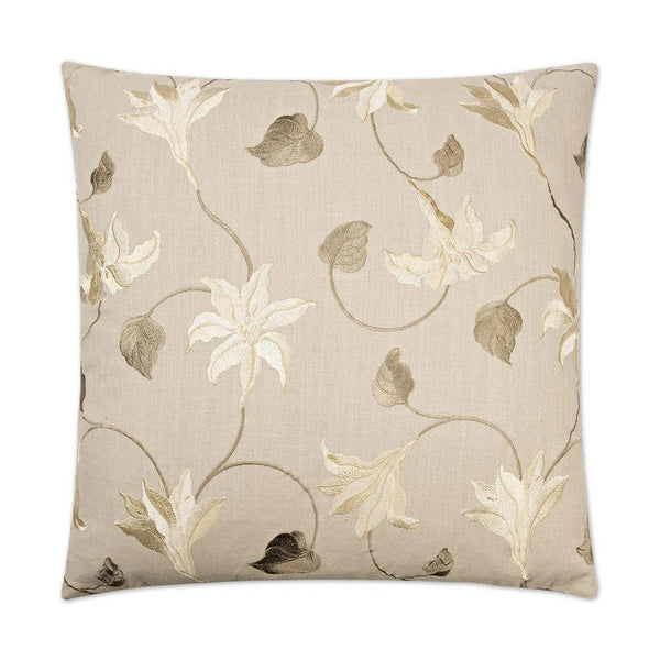 Beatrix Brown Throw Pillow With Insert Throw Pillows LOOMLAN By D.V. Kap