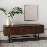 Beck Mid-Century Modern Wood Media Sideboard TV Stand TV Stands & Media Centers LOOMLAN By Moe's Home