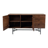 Beck Modern Solid Acacia Wood Sideboard for Dining Room Sideboards LOOMLAN By Moe's Home