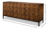 Becket Sideboard Brown Buffet for Dining Room Sideboards LOOMLAN By Sarreid