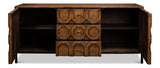 Becket Sideboard Brown Buffet for Dining Room Sideboards LOOMLAN By Sarreid