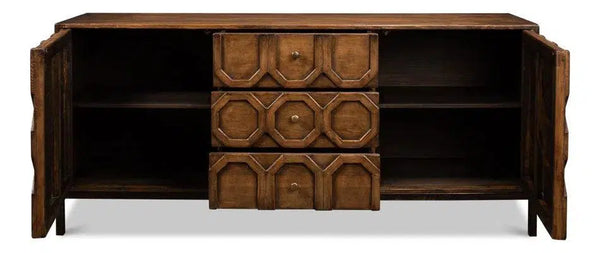 Becket Sideboard Brown Buffet for Dining Room Sideboards LOOMLAN By Sarreid