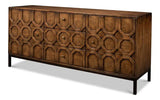 Becket Sideboard Brown Buffet for Dining Room Sideboards LOOMLAN By Sarreid