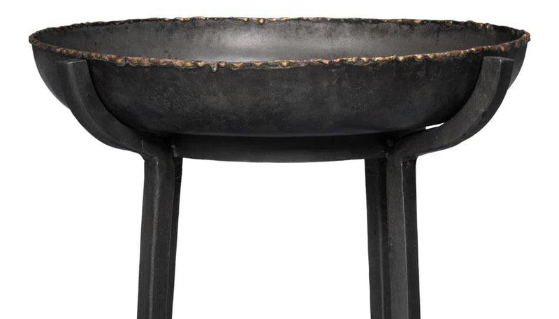 Beckham Metal Black Round End Table Side Tables LOOMLAN By Sarreid