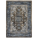 Bede Medallion Brown Large Area Rugs For Living Room Area Rugs LOOMLAN By LOOMLAN