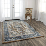 Bede Medallion Brown Large Area Rugs For Living Room Area Rugs LOOMLAN By LOOMLAN