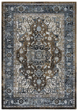 Bede Medallion Brown Large Area Rugs For Living Room Area Rugs LOOMLAN By LOOMLAN