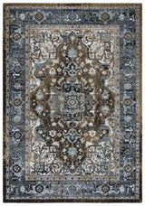 Bede Medallion Brown Large Area Rugs For Living Room Area Rugs LOOMLAN By LOOMLAN