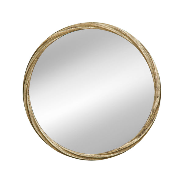 Beekmann Hill Aluminum Gold Wall Mirror Wall Mirrors LOOMLAN By Bassett Mirror