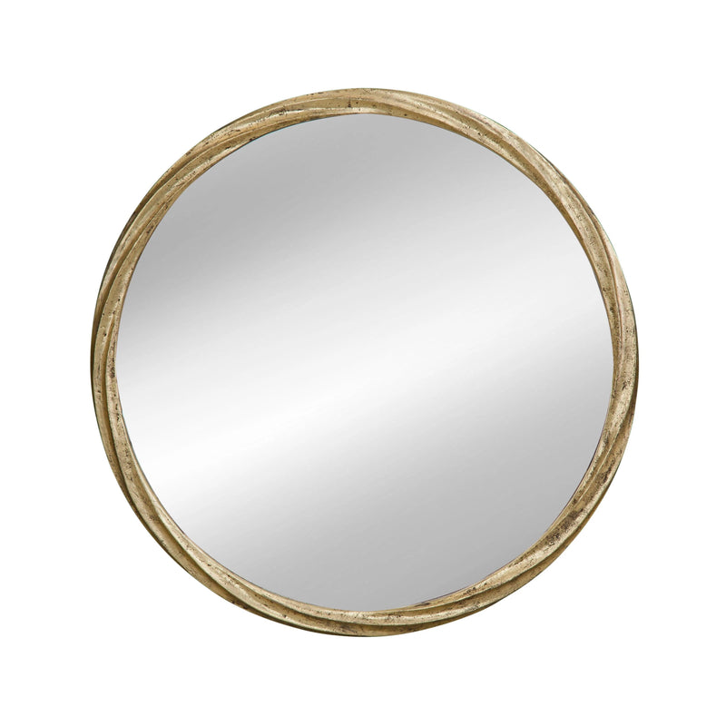 Beekmann Hill Aluminum Gold Wall Mirror Wall Mirrors LOOMLAN By Bassett Mirror