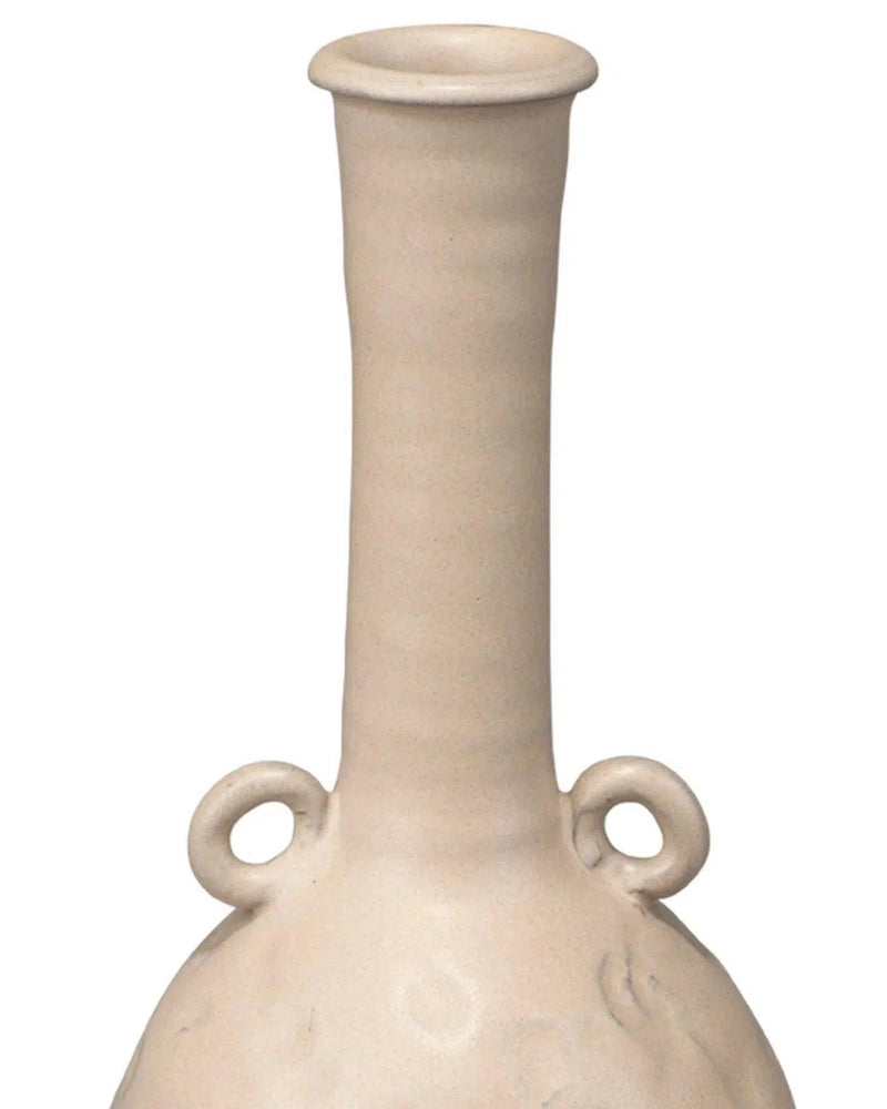 Beige Ceramic Babar Vase - Coastal Decor - Small Vases & Jars LOOMLAN By Jamie Young