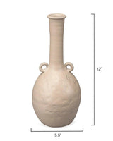 Beige Ceramic Babar Vase - Coastal Decor - Small Vases & Jars LOOMLAN By Jamie Young