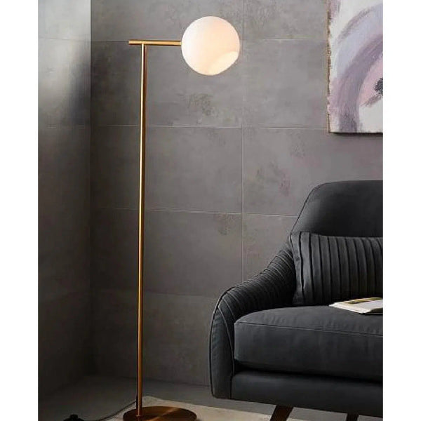 Belair Floor Lamp Brass Floor Lamps LOOMLAN By Zuo Modern