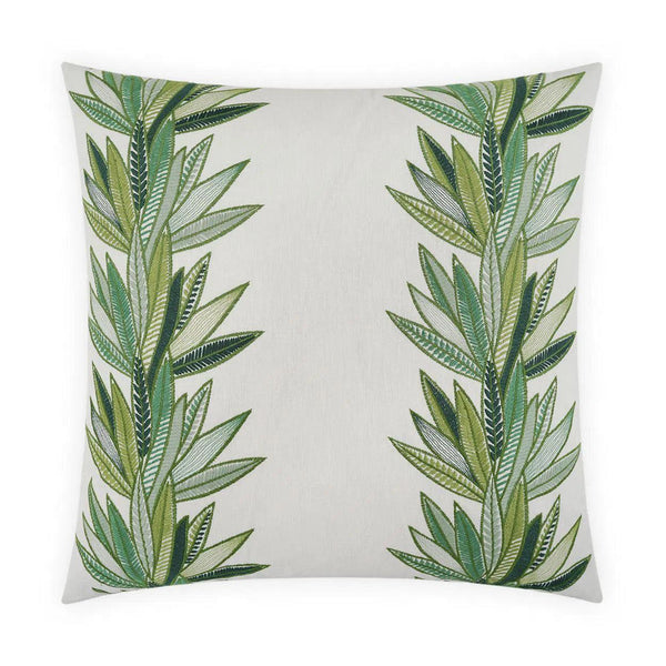 Belize Green Throw Pillow With Insert Throw Pillows LOOMLAN By D.V. Kap