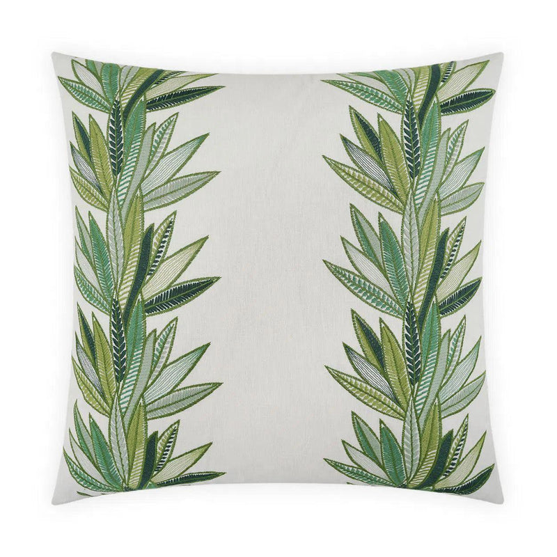 Belize Green Throw Pillow With Insert Throw Pillows LOOMLAN By D.V. Kap