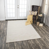 Bell Solid Ivory Large Area Rugs For Living Room Area Rugs LOOMLAN By LOOMLAN