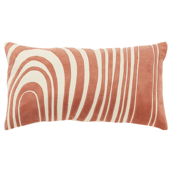 Bella Abstract lInes Large Lumbar Pillow With Insert Throw Pillows LOOMLAN By LOOMLAN