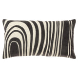 Bella Abstract lInes Large Lumbar Pillow With Insert Throw Pillows LOOMLAN By LOOMLAN