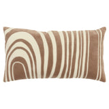 Bella Abstract lInes Large Lumbar Pillow With Insert Throw Pillows LOOMLAN By LOOMLAN