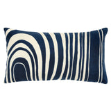 Bella Abstract lInes Large Lumbar Pillow With Insert Throw Pillows LOOMLAN By LOOMLAN