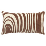 Bella Abstract lInes Large Lumbar Pillow With Insert Throw Pillows LOOMLAN By LOOMLAN