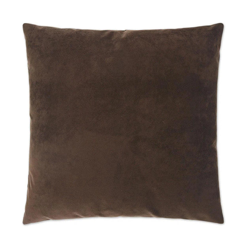 Bella Chocolate Brown Throw Pillow With Insert Throw Pillows LOOMLAN By D.V. Kap