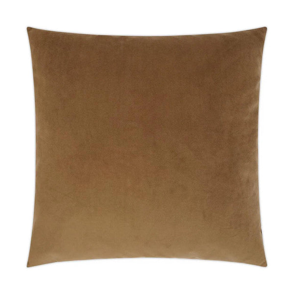 Bella Cognac Brown Throw Pillow With Insert Throw Pillows LOOMLAN By D.V. Kap