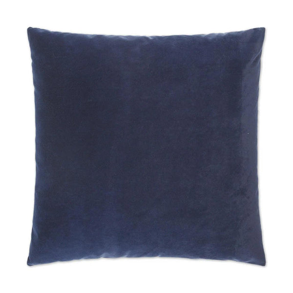 Bella Dark Blue Throw Pillow With Insert Throw Pillows LOOMLAN By D.V. Kap