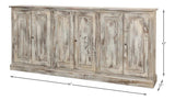 Bellagio Sideboard 96" Grey Oak Sideboards LOOMLAN By Sarreid