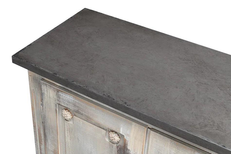 Bellagio Sideboard 96" Grey Oak Stn Grey Sideboards LOOMLAN By Sarreid