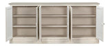 Bellagio Sideboard 96" White Grey Sideboards LOOMLAN By Sarreid