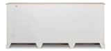 Bellagio Sideboard 96" White Grey Sideboards LOOMLAN By Sarreid