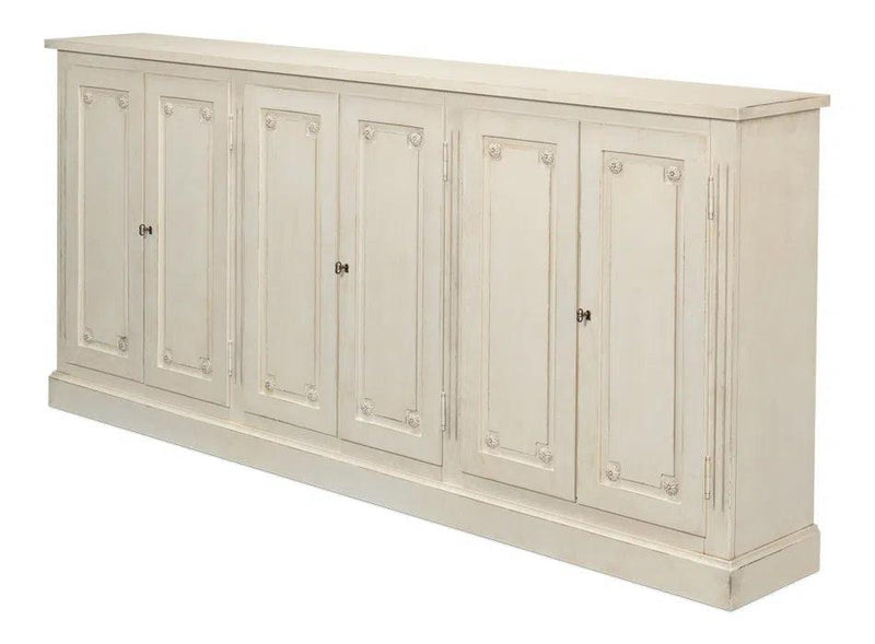 Bellagio Sideboard 96" White White Sideboards LOOMLAN By Sarreid