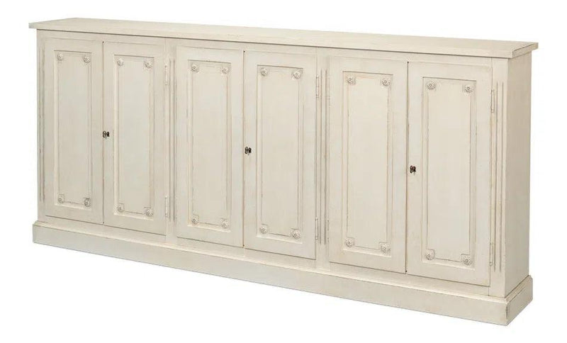 Bellagio Sideboard 96" White White Sideboards LOOMLAN By Sarreid