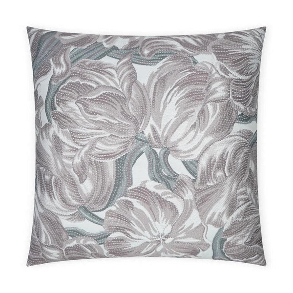 Belle Ame Lilac Floral Purple Large Throw Pillow With Insert Throw Pillows LOOMLAN By D.V. Kap